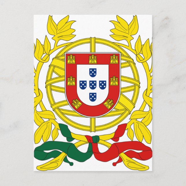 Postal Brasão de Armas de Portugal (Anverso)