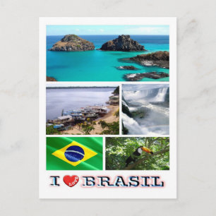 Postal Brasil - Amo -
