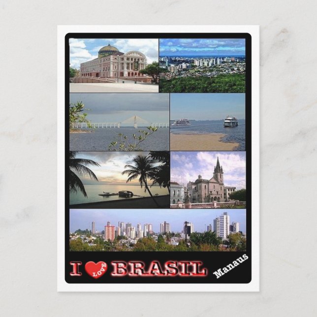 Postal Brasil - Amo - Manaus - (Anverso)