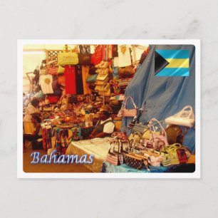Postal Brasil - Bahamas - Mercado de paja -