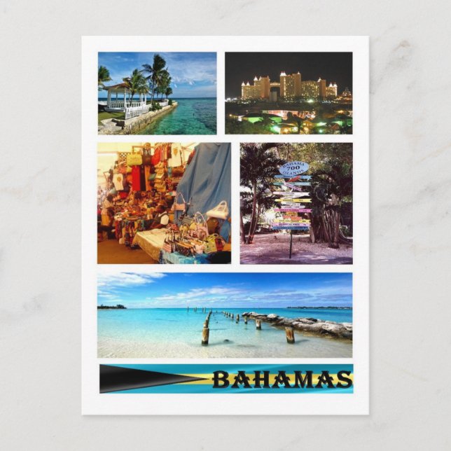 Postal Brasil - Bahamas - Mosaico - (Anverso)