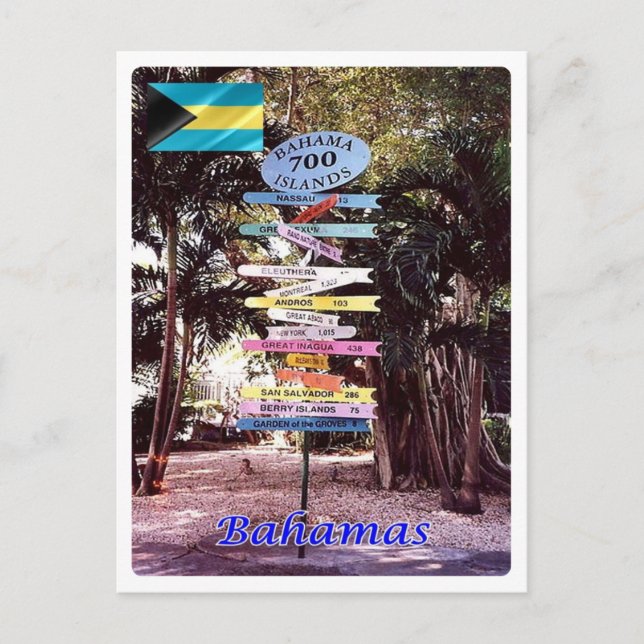 Postal Brasil - Bahamas - Rótulo de dirección - (Anverso)