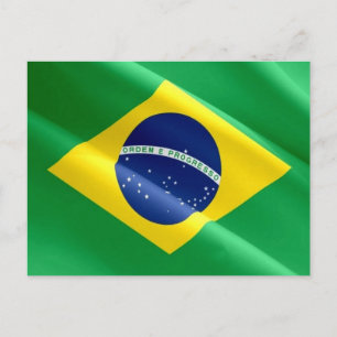 Postal Brasil - Bandera brasileña -