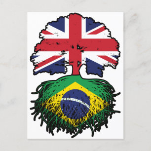 Postal Brasil: Bandera de los árboles británicos brasileñ