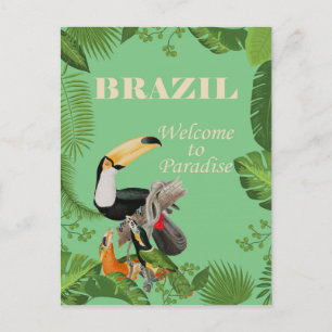 Postal Brasil, bienvenidos al paraíso,