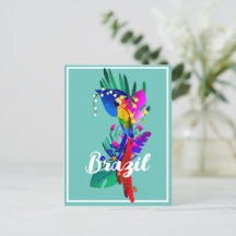 Brasil con loro colorido