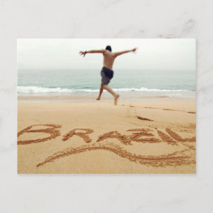 Postal BRASIL. Hombre barechest vestido con traje de baño