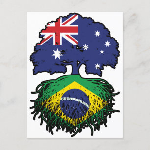 Postal Brasil: Raíces de árboles australianos brasileños