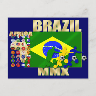 Postal Brasil: Regalos de fútbol clasificatorios 2010 a 3