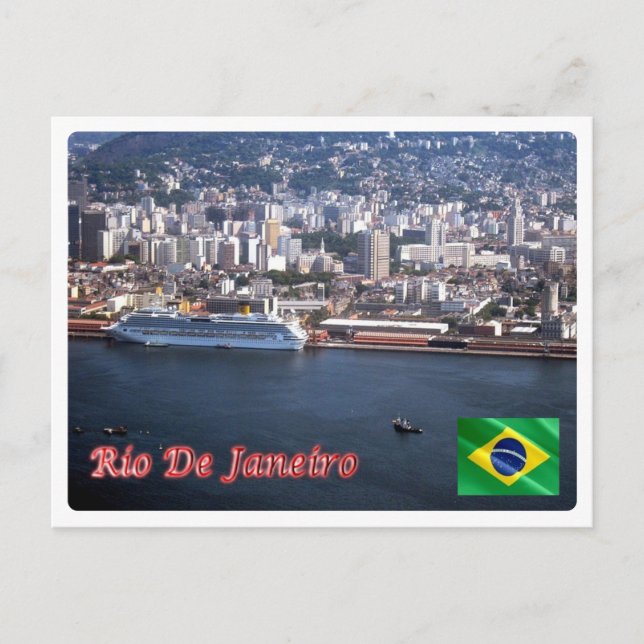 Postal Brasil - Río de Janeiro - Puerto - (Anverso)