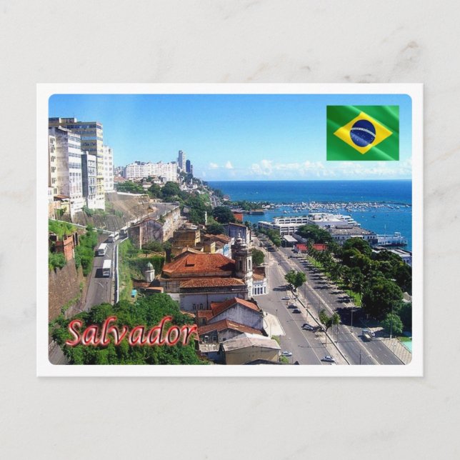 Postal Brasil - Salvador - Bahía - (Anverso)