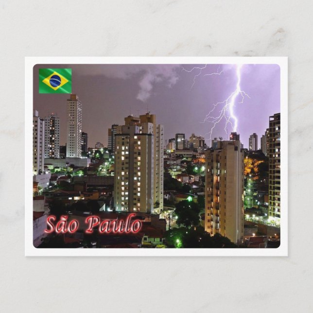 Postal Brasil - Sao Paulo - Tormenta - (Anverso)