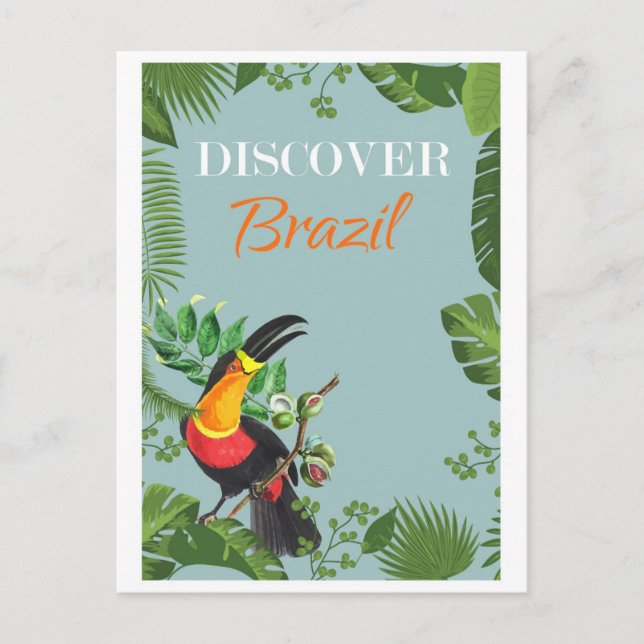 Postal Brasil: Viajes por la selva tropical (Anverso)