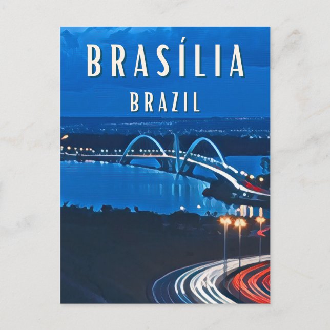 Postal Brasilia : La ville futuriste au cœur du Brésil (Anverso)