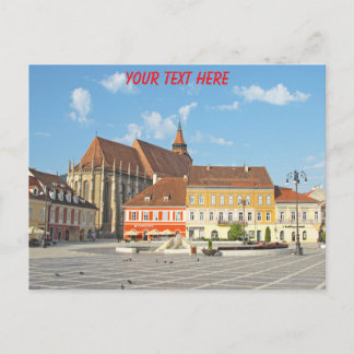 Postal Brasov Plaza del Consejo personalizable, Rumania