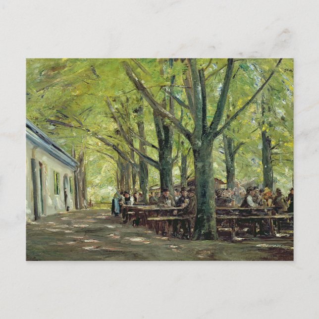 Postal Brasserie rural, Brannenburg, Baviera, 1894 (Anverso)