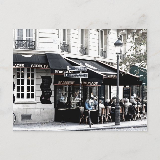 POSTAL BRASSERIE STREET SHOP COFFEE SHOP POSTCROSSING (Anverso)