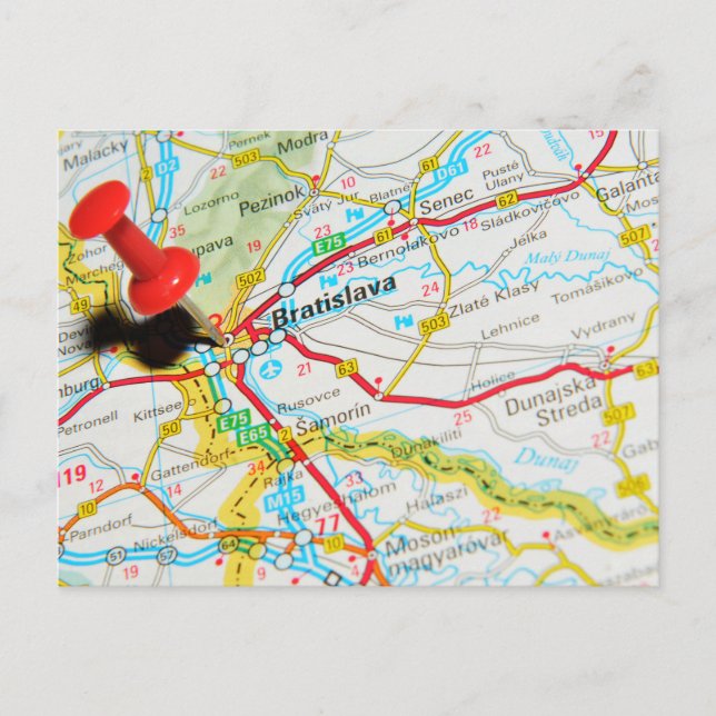 Postal Bratislava, Eslovaquia (Anverso)