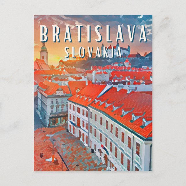 Postal Bratislava, la perle du Danube (Anverso)
