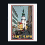 Postal Bratislava - Torre de Michael<br><div class="desc">Torre de Michael en el centro de Bratislava,  Eslovaquia</div>