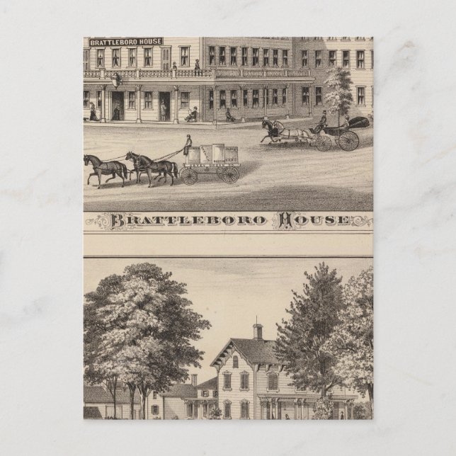 Postal Brattleboro House (Anverso)