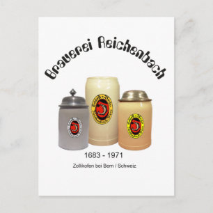 Postal Brauerei Reichenbach Bern Postkarte
