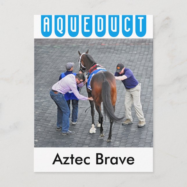 Postal Brave azteca (Anverso)