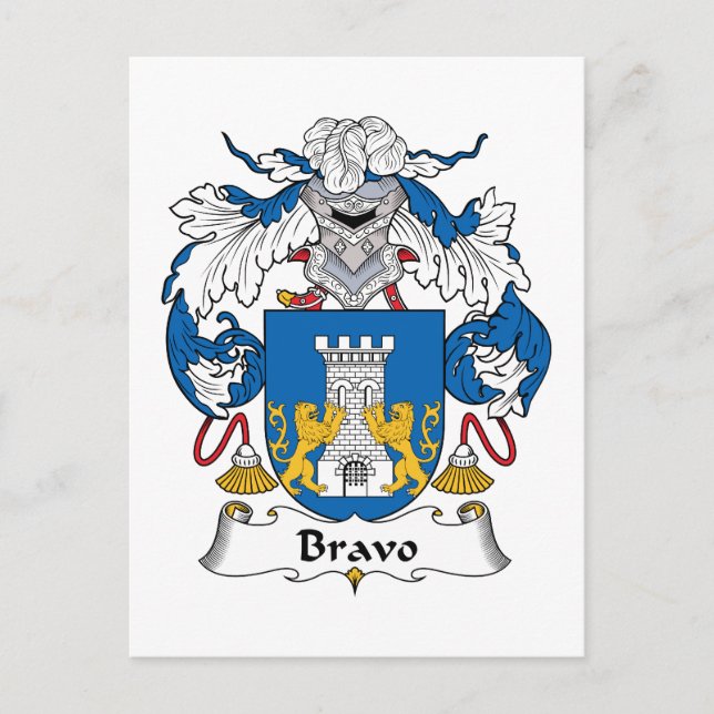 Postal Bravo Family Crest (Anverso)