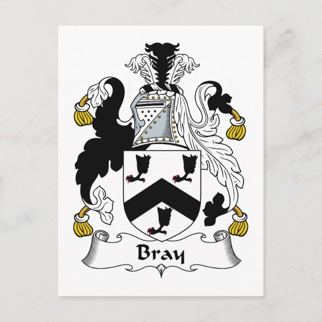 Postal Bray Family Crest (Anverso)