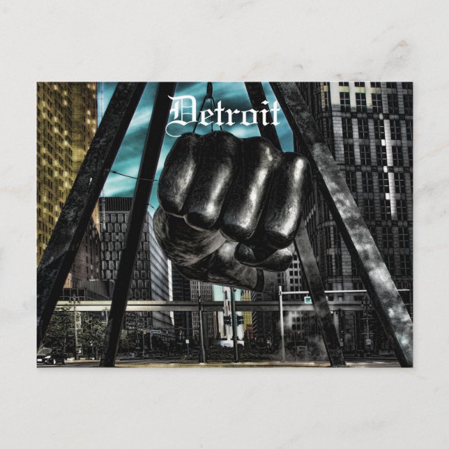 Postal brazo de rotura, Detroit (Anverso)