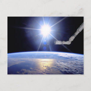 Postal Brazo Robotico del Transbordador Espacial en Orbit