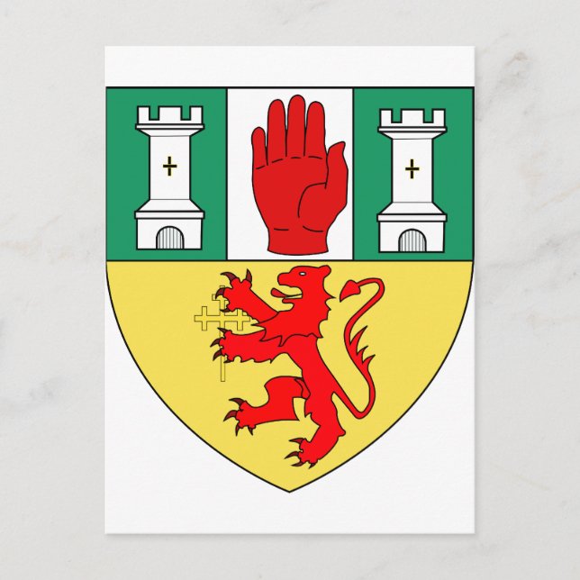 Postal Brazos de Antrim, Irlanda (Anverso)