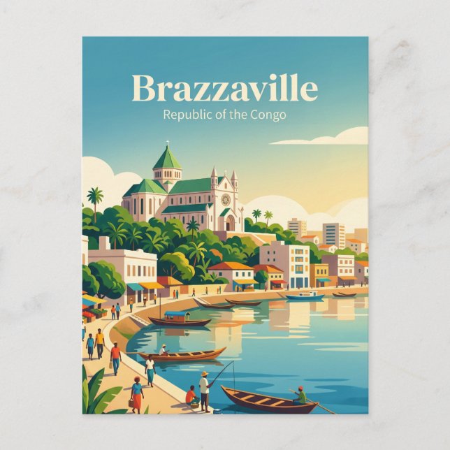 Postal Brazzaville República del Congo (Anverso)