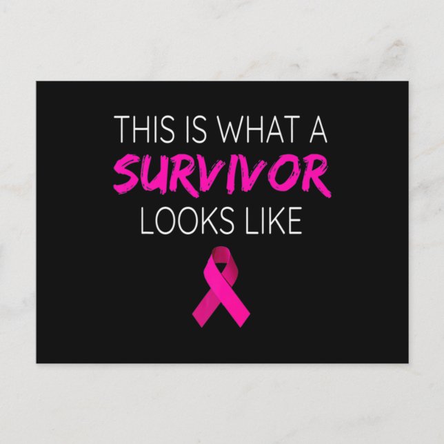 Postal Breast Cancer Awareness Survivor-Pink Ribbon Gifts (Anverso)