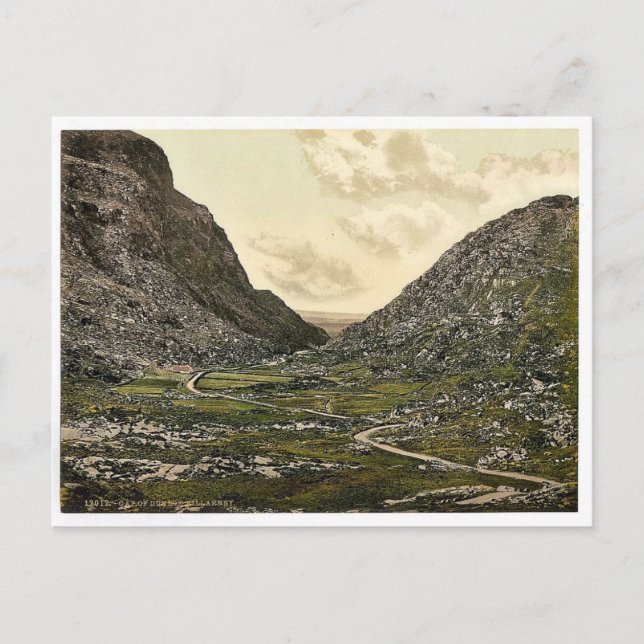 Postal Brecha de Dunloe. Killarney. Compañía Kerry, clase (Anverso)