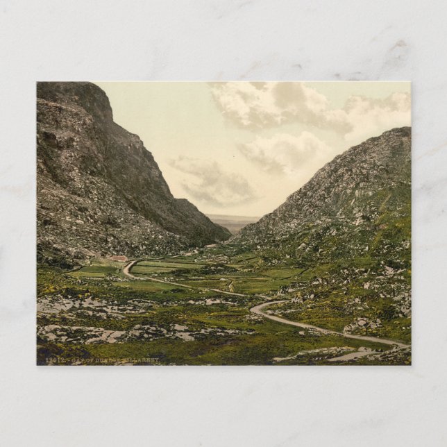 Postal Brecha de Dunloe, Killarney, condado de Kerry (Anverso)