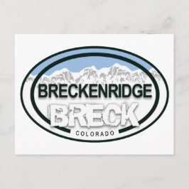 Postal BRECK - Montañas Rocosas de Breckenridge Colorado