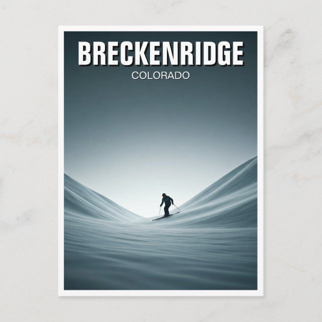Postal Breckenridge Colorado Skip Travel (Anverso)