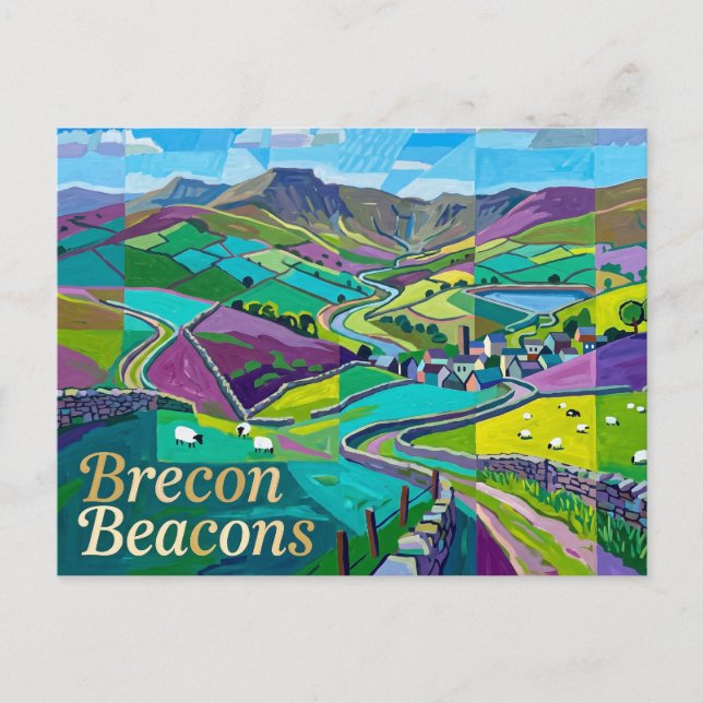 Postal Brecon Beacons Gales (Anverso)