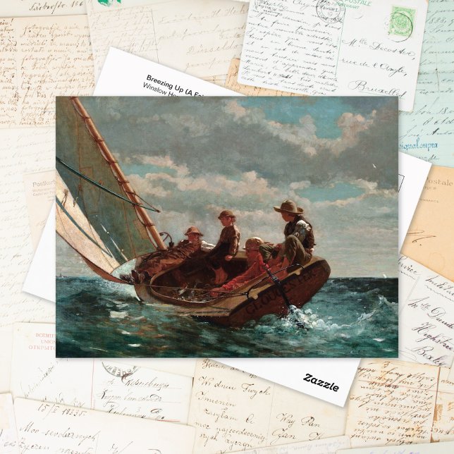 Postal Breezup Fair Winslow Homer (Subido por el creador)