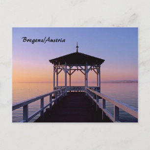 Postal Bregenz en el lago de Constanza en Austria