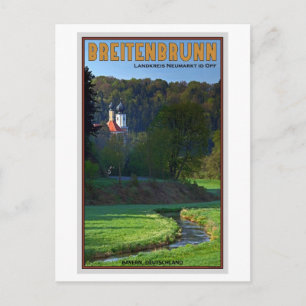 Postal Breitenbrunn - Stream y Church