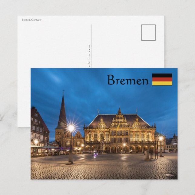 Postal Bremen Alemania (Anverso / Reverso)