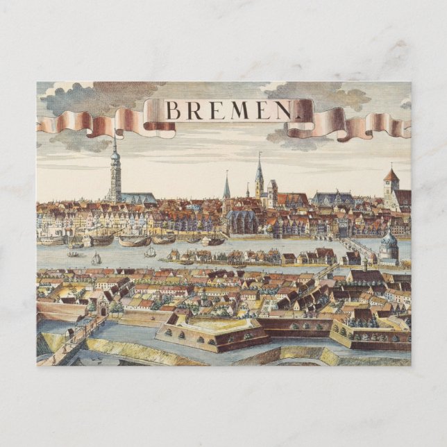 Postal Bremen, Alemania, 1719 (Anverso)