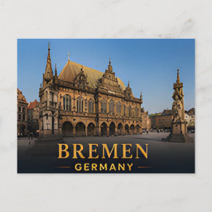 Postal Bremen Alemania Destino de Viaje Histórico