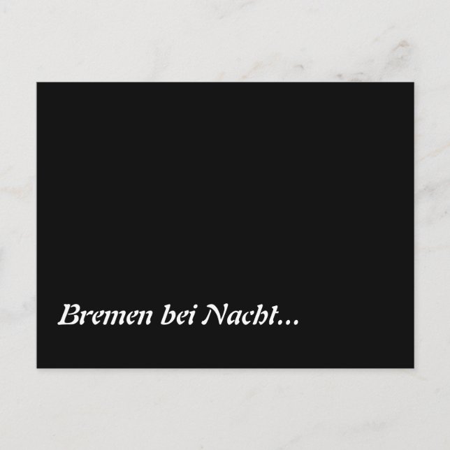 Postal Bremen bei Nacht (Anverso)