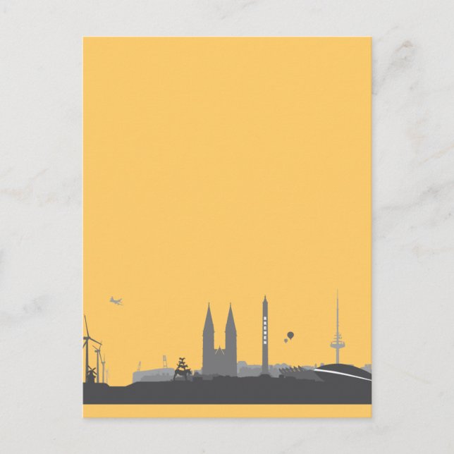 Postal Bremen Skyline Postkarte (Anverso)