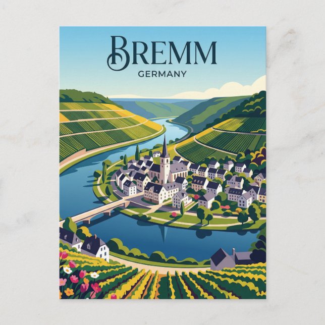 Postal Bremm Alemania (Anverso)