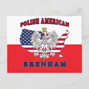 Postal Brenham Texas Poland American