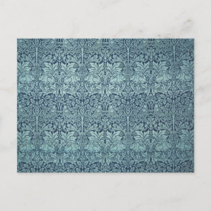 Postal Brer Rabbit por William Morris Blue Textile Patter
